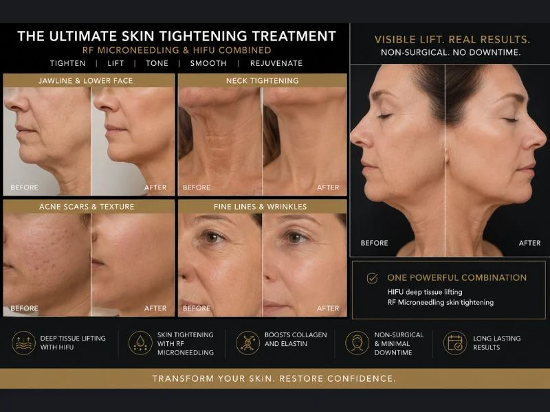Results of combined treatment for the ultimate skin tightening treatment Bromyard